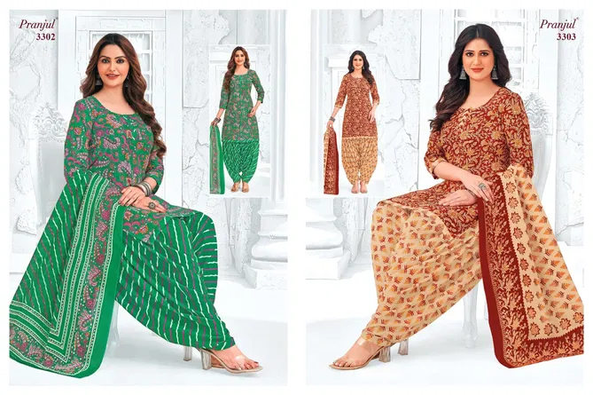 Priyanshi Vol 33 By Pranjul Printed Cotton Dress Material Wholesalers In Delhi